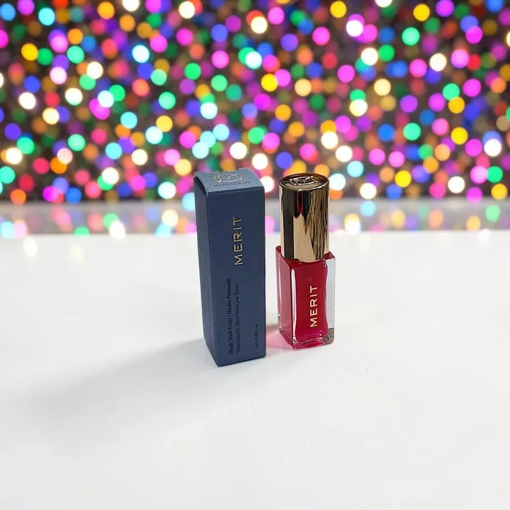 MERIT Shade Slick Gelée Tinted Lip Oil in MARASCHINO 0.23 oz full size NIB